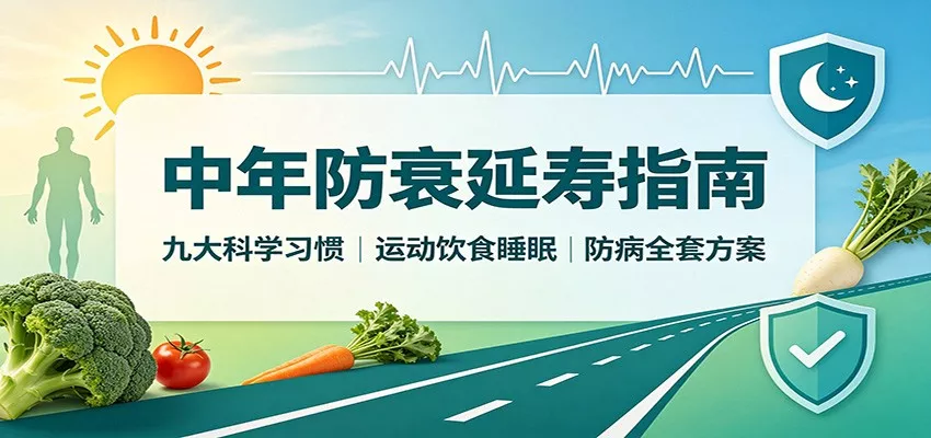 中年防衰延寿指南：九大科学习惯，运动饮食睡眠防病全套方案星享资源网星享资源网