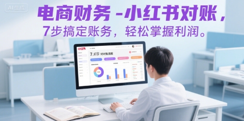 电商财务-小红书对账，7步搞定账务，轻松掌握利润-客创社 - 专注互联网轻资产创业及网络项目资源整合与分享客创社-免费且强大的项目分享网站！