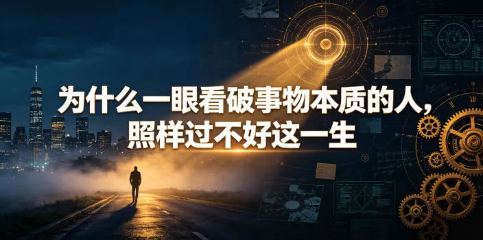 付费文章：为什么一眼看破事物本质的人，照样过不好这一生客创社区-专注互联网轻资产资源整合与分享客创社区-专注互联网轻资产资源整合与分享