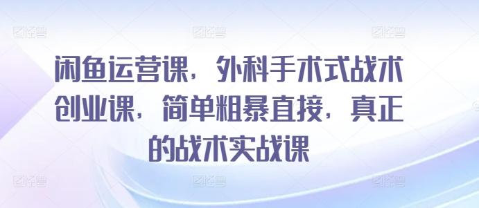 闲鱼运营课，外科手术式战术创业课，简单粗暴直接，真正的战术实战课客创社 - 专注互联网轻资产创业及网络项目资源整合与分享客创社 - 专注互联网轻资产创业及网络项目资源整合与分享