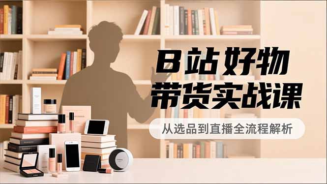 B站好物带货实战课，账号定位、选品拍摄、运营变现，全流程教学，实现UP主月入过万客创社区-专注互联网轻资产资源整合与分享客创社区-专注互联网轻资产资源整合与分享
