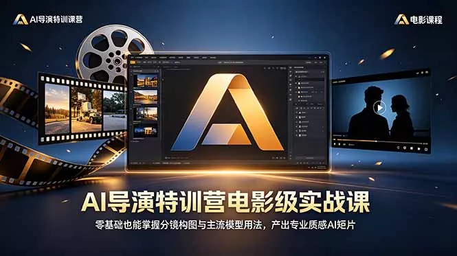 AI导演特训营电影级实战课，零基础也能掌握分镜构图与主流模型用法，产出专业质感AI短片客创社区-专注互联网轻资产资源整合与分享客创社区-专注互联网轻资产资源整合与分享