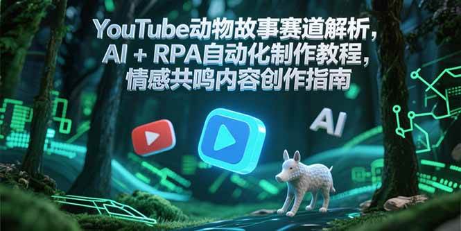 （15174期）YouTube动物故事赛道解析，AI+RPA自动化制作教程，情感共鸣内容创作指南-客创社 - 专注互联网轻资产创业及网络项目资源整合与分享客创社-免费且强大的项目分享网站！