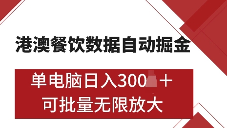港澳数据全自动掘金，单电脑日入5张，可矩阵批量无限操作【仅揭秘】客创社 - 专注互联网轻资产创业及网络项目资源整合与分享客创社 - 专注互联网轻资产创业及网络项目资源整合与分享