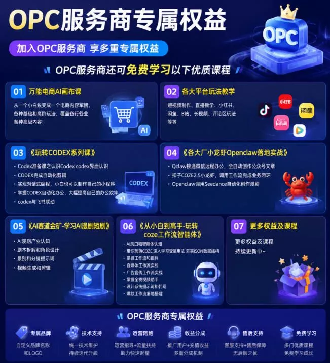 【首发】OPC一人公司项目，单日500+，手机电脑不限制，打造属