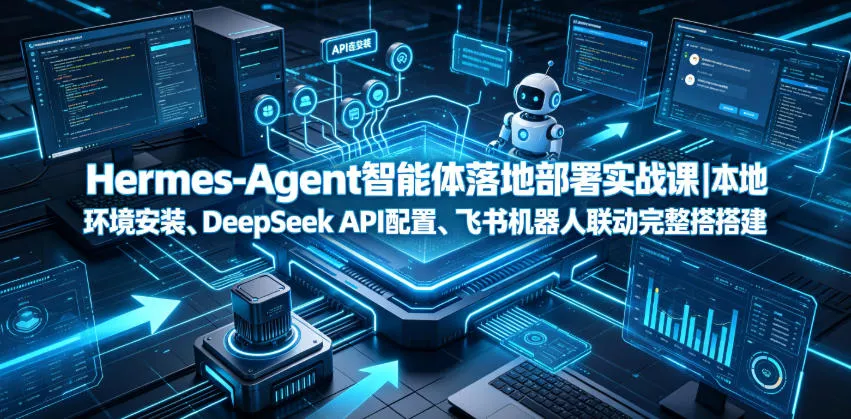 Hermes-Agent智能体落地部署实战课｜本地环境安装、DeepSeek API配置、飞书机器人联动完整搭建教程星享资源网星享资源网