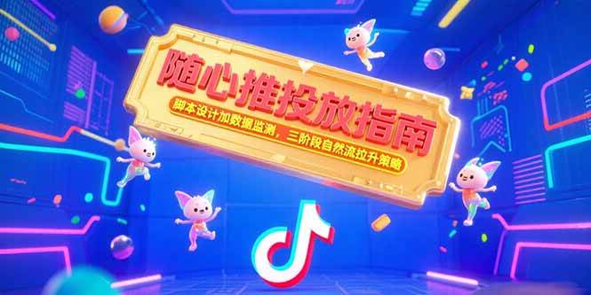 （15291期）随心推投放指南，脚本设计加数据监测，三阶段自然流拉升策略-客创社 - 专注互联网轻资产创业及网络项目资源整合与分享客创社-免费且强大的项目分享网站！