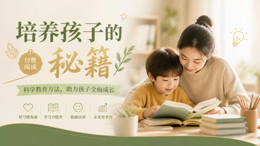 某公众号付费文章：培养孩子的秘籍客创社区-专注互联网轻资产资源整合与分享客创社区-专注互联网轻资产资源整合与分享