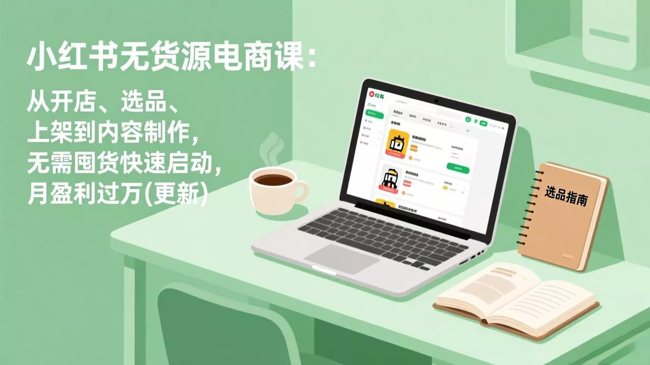小红书无货源电商课(6月22更新客创社区-专注互联网轻资产资源整合与分享客创社区-专注互联网轻资产资源整合与分享