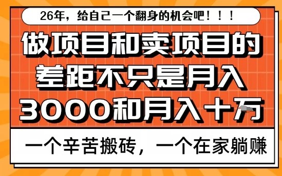 为什么卖项目能轻松月入10个W，而做项目却真正賺不到什么钱？原因竟然是这个！【揭秘】主用 -、辅助 +中赚资源