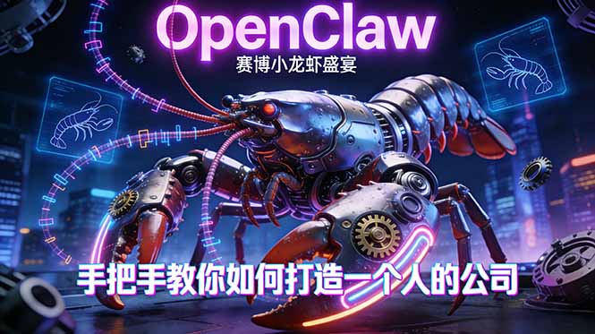 OpenClaw，小龙虾-从产品到爆款的成长之路，手把手教你如何打造一个人的公司客创社区-专注互联网轻资产资源整合与分享客创社区-专注互联网轻资产资源整合与分享