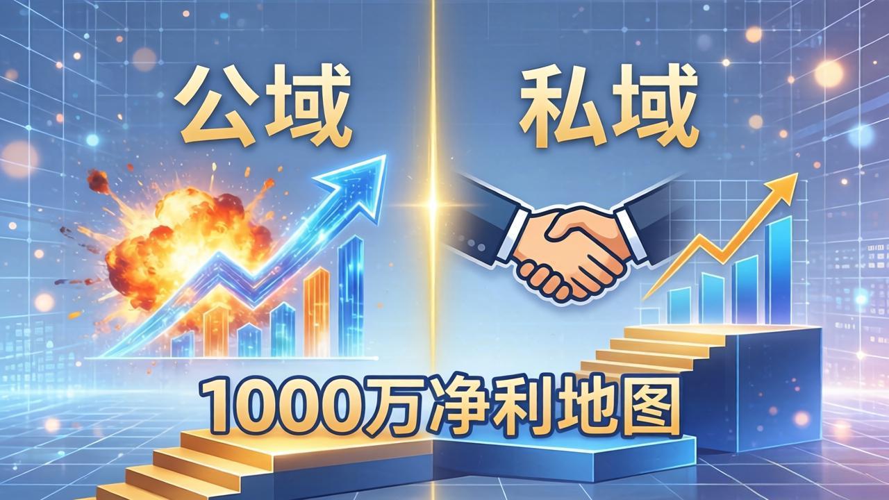 公域玩命出爆款，私域悄悄做成交：这套AI内训课，2026给你打通1000万净利的地图客创社区-专注互联网轻资产资源整合与分享客创社区-专注互联网轻资产资源整合与分享