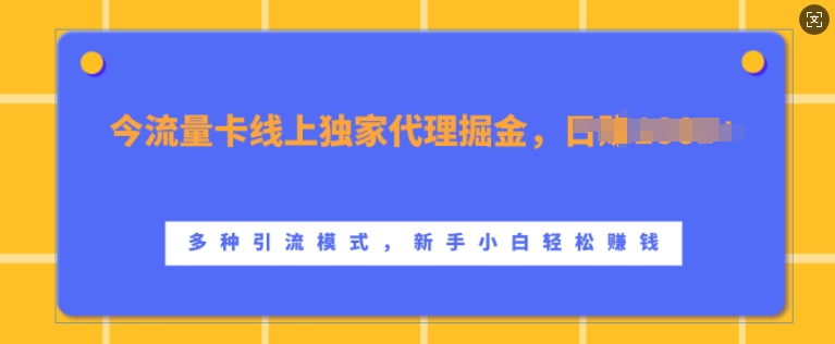 流量卡线上独家代理掘金，日入1k+ ，多种引流模式，新手小白轻松上手【揭秘】客创社 - 专注互联网轻资产创业及网络项目资源整合与分享客创社 - 专注互联网轻资产创业及网络项目资源整合与分享