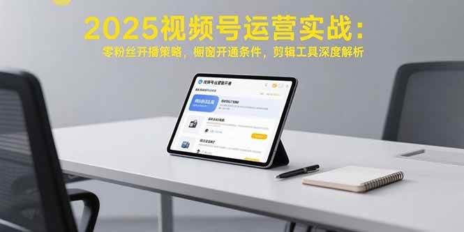 （15505期）2025视频号运营实战：零粉丝开播策略，橱窗开通条件，剪辑工具深度解析-客创社 - 专注互联网轻资产创业及网络项目资源整合与分享客创社-免费且强大的项目分享网站！