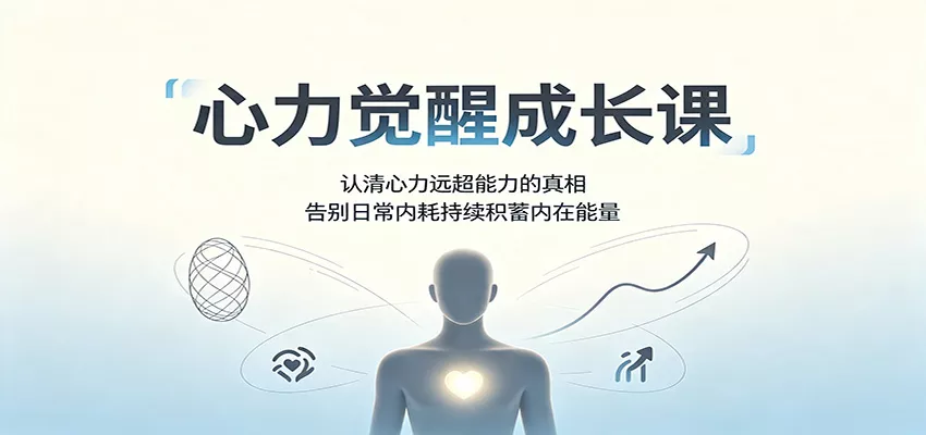 心力觉醒成长课：认清心力远超能力的真相，告别日常内耗持续积蓄内在能量客创社区-专注互联网轻资产资源整合与分享客创社区-专注互联网轻资产资源整合与分享