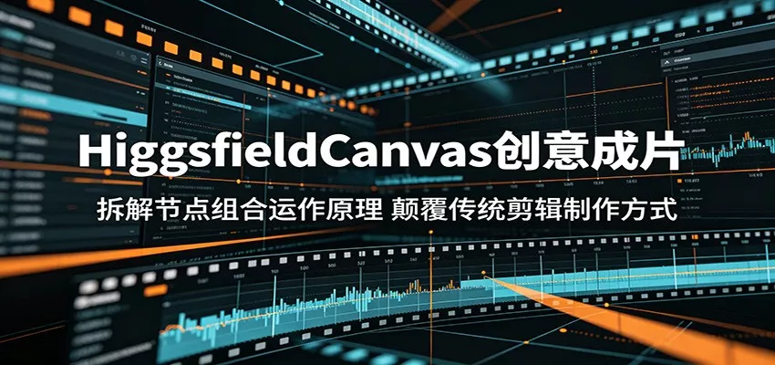 HiggsfieldCanvas创意成片：拆解节点组合运作原理，颠覆传统剪辑制作方式客创社区-专注互联网轻资产资源整合与分享客创社区-专注互联网轻资产资源整合与分享