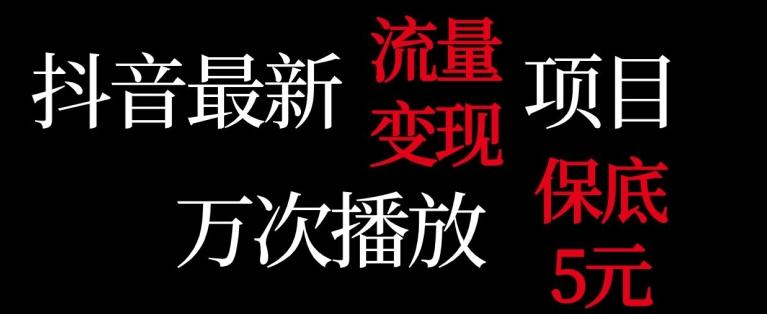 抖音流量变现，万次播放保底5元，额外收入客创社 - 专注互联网轻资产创业及网络项目资源整合与分享客创社 - 专注互联网轻资产创业及网络项目资源整合与分享