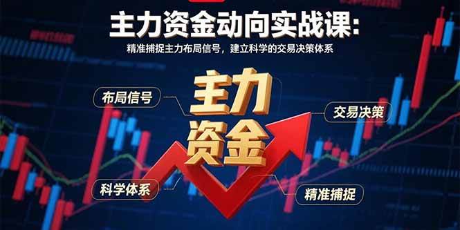 （15804期）主力资金动向实战课-8月：精准捕捉主力布局信号，建立科学的交易决策体系-客创社 - 专注互联网轻资产创业及网络项目资源整合与分享客创社-免费且强大的项目分享网站！