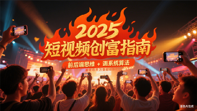 2025短视频创富指南，前后端思维 + 系统算法，教你月入过万变现路径-客创社 - 专注互联网轻资产创业及网络项目资源整合与分享客创社-免费且强大的项目分享网站！
