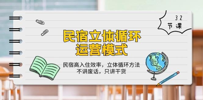民宿 立体循环运营模式：民宿高入住效率，立体循环方法，只讲干货(32节客创社 - 专注互联网轻资产创业及网络项目资源整合与分享客创社 - 专注互联网轻资产创业及网络项目资源整合与分享