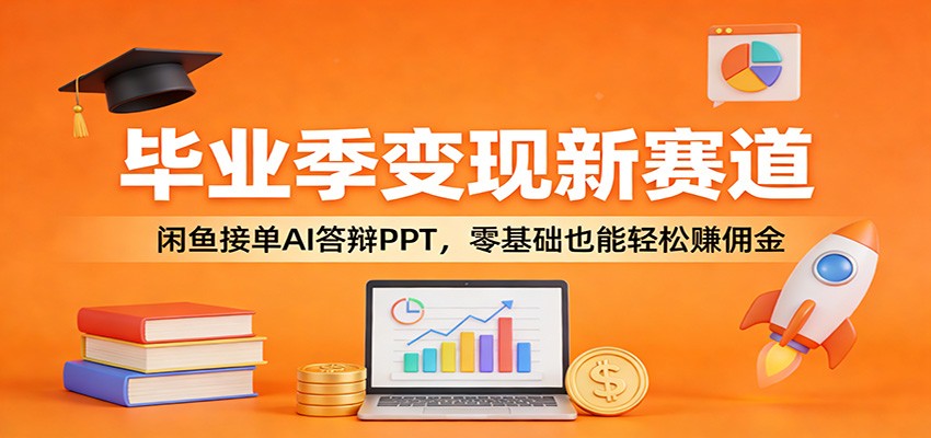 毕业季变现新赛道：闲鱼接单AI答辩PPT，零基础也能轻松赚佣金客创社区-专注互联网轻资产资源整合与分享客创社区-专注互联网轻资产资源整合与分享