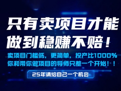 只有卖项目才能做到稳挣不赔，门槛低，更简单，你也可以年入百个W【揭秘】-客创社 - 专注互联网轻资产创业及网络项目资源整合与分享客创社-免费且强大的项目分享网站！