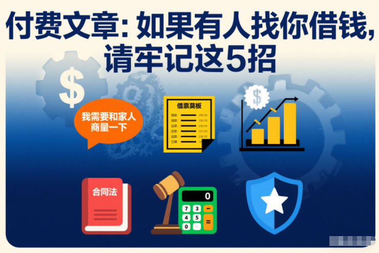 付费文章：如果有人找你借钱，请牢记这5招客创社区-专注互联网轻资产资源整合与分享客创社区-专注互联网轻资产资源整合与分享