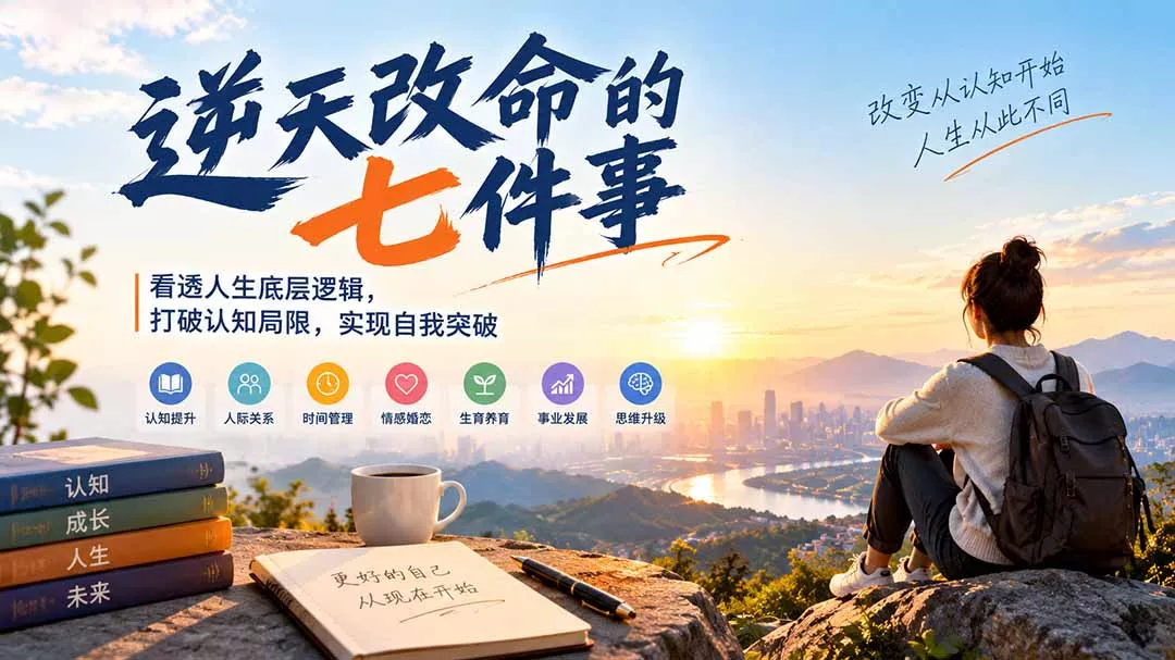 付费文章：逆天改命的七件事，看透人生底层逻辑，打破认知局限，实现自我突破-鱼见海资源网-免费PHP网站源码模板,插件软件网创AI智能体资源分享平台！