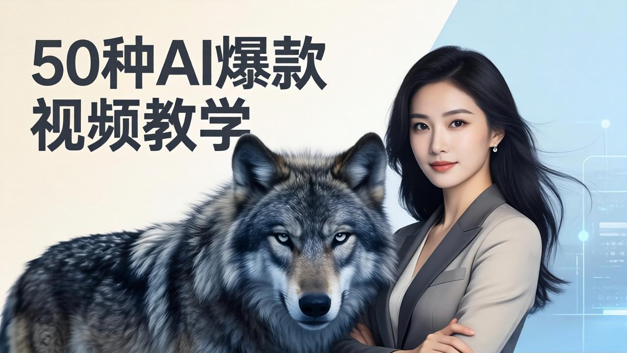 50种AI爆款视频教学：影视级古诗词+治愈萌宠+山海经蛟龙，高阶宝典商业落地 《鱼见海科技》-鱼见海资源网-免费PHP网站源码模板,插件软件网创AI智能体资源分享平台！
