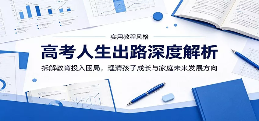高考人生出路深度解析:拆解教育投入困局,理清孩子成长与家庭未来发展方向-爱拼知识社 - 互联网创业与虚拟资源分享