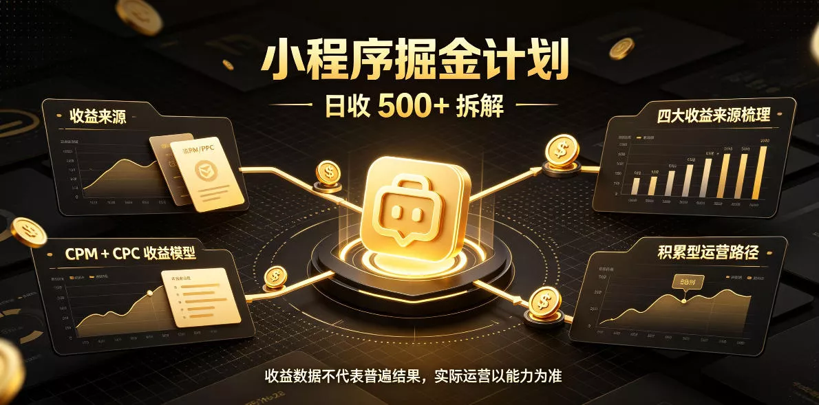 小程序推广计划,日收500+,腾讯官方打款,客户留存率高,收益长期稳定【揭秘】 小程序推广计划,日收500+,腾讯官方打款,客户留存率高,收益长期稳定【揭秘】