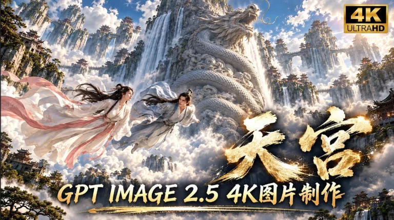 GPT Image 2.5实测！4K到底多清楚？皮肤、手指、修图与天宫场景全面测试星享资源网HS游戏库