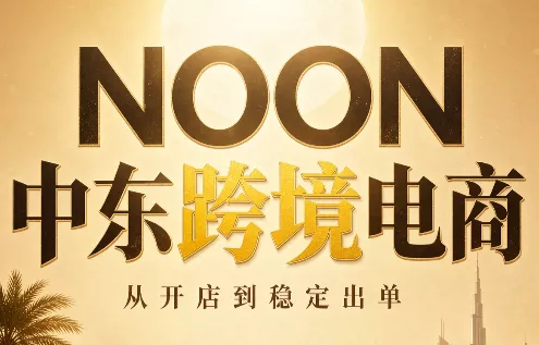 NOON中东跨境电商：从开店到稳定出单(更新2026)-鱼见海资源网-免费PHP网站源码模板,插件软件网创AI智能体资源分享平台！