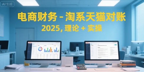 电商财务-淘系天猫对账2025，理论+实操-客创社 - 专注互联网轻资产创业及网络项目资源整合与分享客创社-免费且强大的项目分享网站！