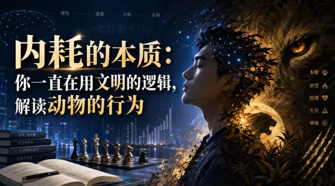 付费文章：内耗的本质：你一直在用文明的逻辑，解读动物的行为星享资源网星享资源网