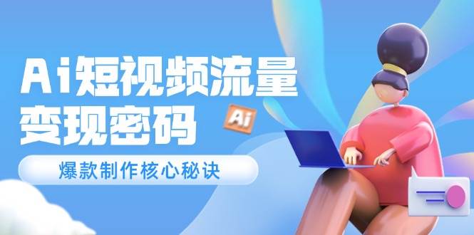 Ai短视频流量密码，爆款制作核心秘诀，120万案例深度解析-客创社 - 专注互联网轻资产创业及网络项目资源整合与分享客创社-免费且强大的项目分享网站！