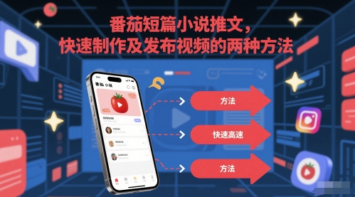 番茄短篇小说推文，快速制作及发布视频的两种方法-客创社 - 专注互联网轻资产创业及网络项目资源整合与分享客创社-免费且强大的项目分享网站！
