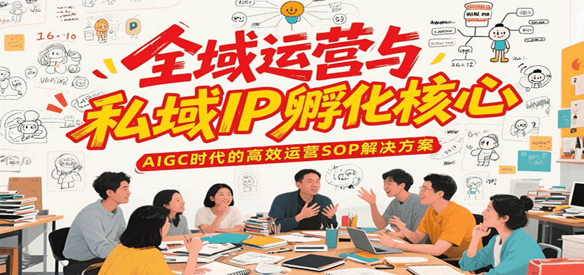 全域运营与私域IP孵化核心，AIGC时代的高效运营SOP解决方案-客创社 - 专注互联网轻资产创业及网络项目资源整合与分享客创社-免费且强大的项目分享网站！