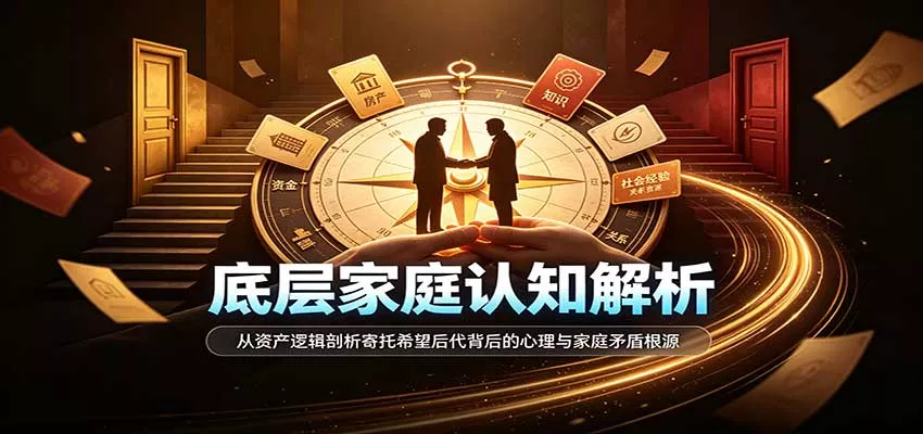 底层家庭认知解析：从资产逻辑剖析寄托希望后代背后的心理与家庭矛盾根源客创社区-专注互联网轻资产资源整合与分享客创社区-专注互联网轻资产资源整合与分享