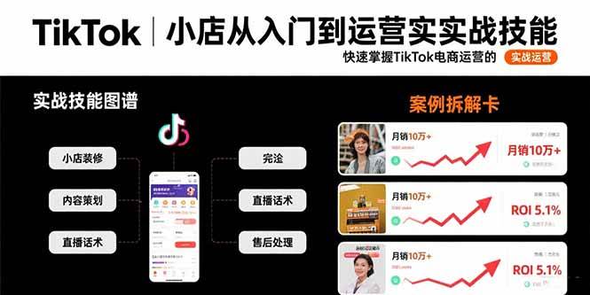 （15629期）TikTok小店从入门到运营实战技能：快速掌握TikTok电商运营的完整方法论-客创社 - 专注互联网轻资产创业及网络项目资源整合与分享客创社-免费且强大的项目分享网站！