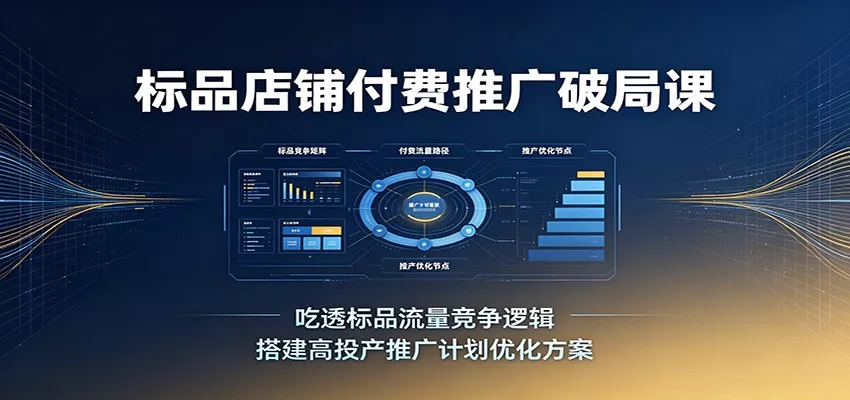 标品店铺付费推广破局课：吃透标品流量竞争逻辑，搭建高投产推广计划优化方案客创社区-专注互联网轻资产资源整合与分享客创社区-专注互联网轻资产资源整合与分享