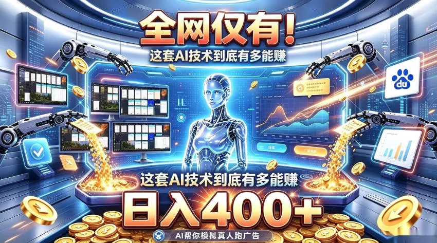 全网仅有！这套AI技术到底有多能賺，日入400+，无需人工干预，实现真正被动变现【揭秘】 《鱼见海科技》-鱼见海资源网-免费PHP网站源码模板,插件软件网创AI智能体资源分享平台！