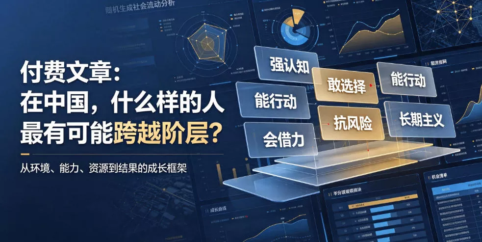 付费文章：在中国，什么样的人最有可能跨越阶层？ 《鱼见海科技》-鱼见海资源网-免费PHP网站源码模板,插件软件网创AI智能体资源分享平台！