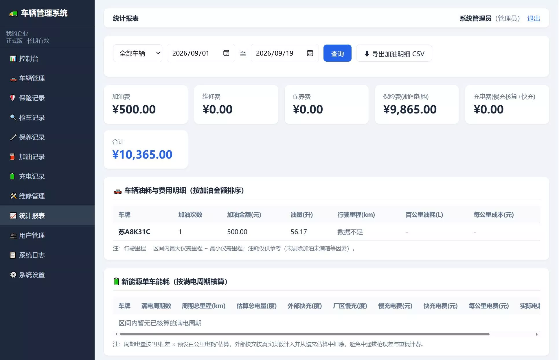 车辆管理系统网站源码