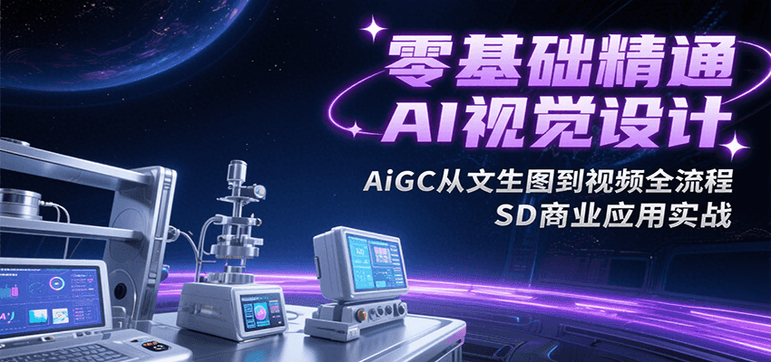 零基础精通AI视觉设计，AiGC从文生图到视频全流程，SD商业应用实战-客创社 - 专注互联网轻资产创业及网络项目资源整合与分享客创社-免费且强大的项目分享网站！