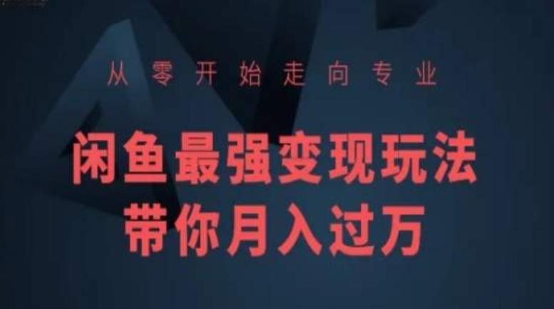 从零开始走向专业，闲鱼最强变现玩法带你月入过万客创社 - 专注互联网轻资产创业及网络项目资源整合与分享客创社 - 专注互联网轻资产创业及网络项目资源整合与分享
