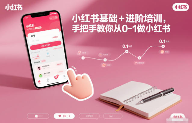 小红书基础+进阶培训，手把手教你从0-1做小红书客创社区-专注互联网轻资产资源整合与分享客创社区-专注互联网轻资产资源整合与分享