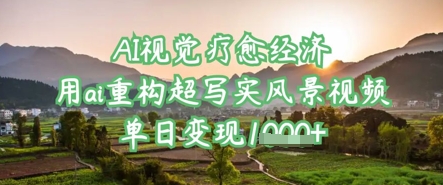 AI视觉疗愈经济：用ai重构超写实风景视频，单日变现多张客创社 - 专注互联网轻资产创业及网络项目资源整合与分享客创社 - 专注互联网轻资产创业及网络项目资源整合与分享