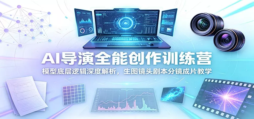 AI导演全能创作训练营：模型底层逻辑深度解析，生图镜头剧本分镜成片教学星享资源网星享资源网