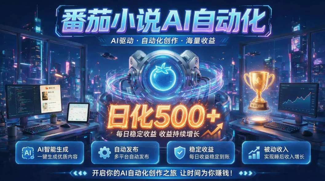 小白可做番茄AI，居家轻创业，每日稳赚500➕，普通人低门槛轻松线上增收【揭秘】客创社区-专注互联网轻资产资源整合与分享客创社区-专注互联网轻资产资源整合与分享